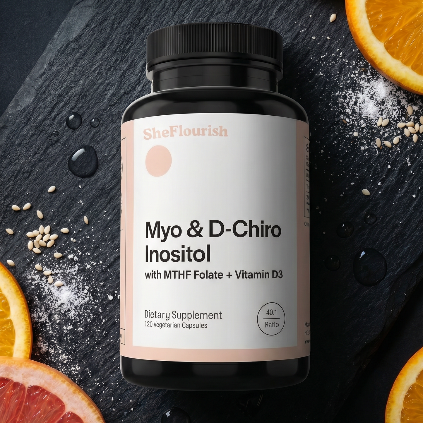 SheFlourish | Myo & D-Chiro Inositol | The Only Formula Designed To Fix The Real Root Cause Behind PCOS  Hair Loss