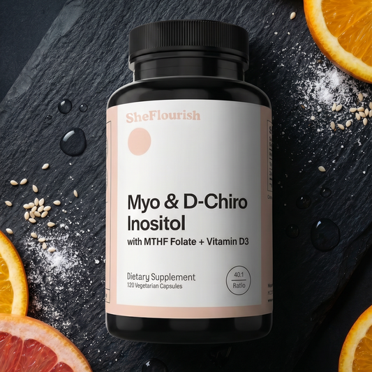 SheFlourish | Myo & D-Chiro Inositol | The Only Formula Designed To Fix The Real Root Cause Behind PCOS  Hair Loss